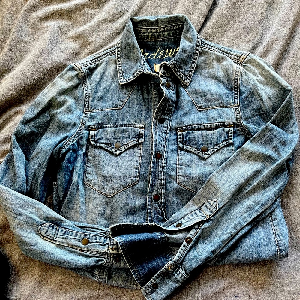 Madewell denim blouse